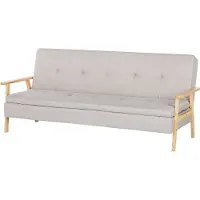 Beliani TJORN - Slaapbank-Beige-Polyester