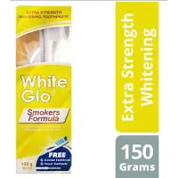 White Smokers Formula Whitening Tandpasta 150g (100ml) en tandenborstel en tandenstokers flossen