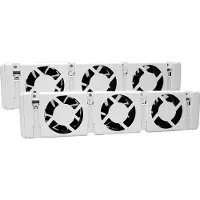 LDY Slimme radiator ventilator set - 6 ventilatoren - universeel