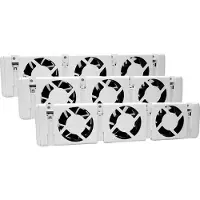 LDY Slimme radiator ventilatorset - Tripelset - universeel
