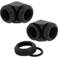 Corsair XF Hardline 90 Hoekige 14mm Zwarte Fitting - Twin Pack (CX-9052015-WW)