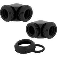 Corsair Hydro X Series Fitting XF Hardline 2-pack, Aansluitingen voor waterkoeling, Zwart