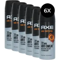 Axe Dark Temptation anti-transpirant spray - 6 x 150 ml Deodorant