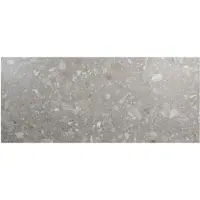 4SO Minerva Tafelframe Antracite Met Tafelblad Ceramic Terrazzo 220 x 95 cm