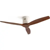 Create - Plafondventilator 40W silent Ø132 cm - Met Afstandsbediening - 6 Snelheden - Timer - Zomer/Winter functie - Wit - WIND CALM