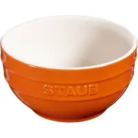 Staub Eetkom 700 ml, oranje, keramiek, Staub