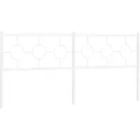 vidaXL Vervangend hoofdbord 193 cm metaal wit