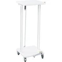 Vepa Bins Afvalzakhouder met deksel en voetpedaal Saekko Boy 60 l, wit