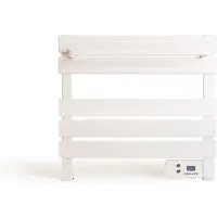 Create - Elektrische handdoekhouder 150W - Wit - Zonder benen - Met legbord 3 spijlen - WARME HANDDOEK MINI