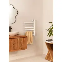 Create - Elektrisch handdoekenrek met 180º draaibare stan - Wit - WARM TOWEL MINIMAL