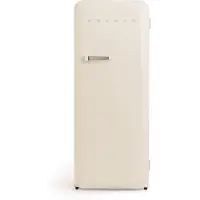 Create - Koelkast in retrostijl - Gebroken wit - Handvat Zilver - FRIDGE RETRO 281L