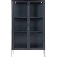 Beliani NASH - Sideboard-Zwart-Staal