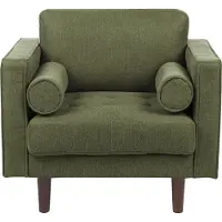 Beliani NURMO - Fauteuil - Groen - Polyester