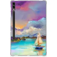 B2Ctelecom Back Cover voor Tablethoes Samsung Galaxy Tab S9 Plus Boat