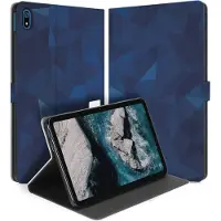 B2Ctelecom Uniek Nokia T20 Tablethoesje met Stand - Polygon Blue Design | B2C Telecom