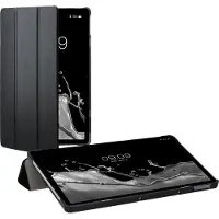 Kwmobile Hoesje geschikt voor Redmi Pad - Kunstlederen tablet cover met standaard - In zwart