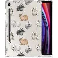 B2Ctelecom Back Case voor Samsung Galaxy Tab S9 Konijntjes