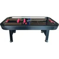 Toptable Hurricane Airhockeytafel Zwart / Zwart 7FT