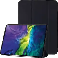 Mobigear Tablethoes geschikt voor Apple iPad 10 (2022) Hoes | Tri-Fold Gel Bookcase - Zwart