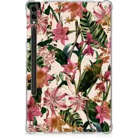 B2Ctelecom Samsung Galaxy Tab S9 Plus Siliconen Hoesje Flowers