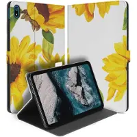 B2Ctelecom Uniek Nokia T20 Tablethoesje met Stand - Zonnebloemen Design | B2C Telecom