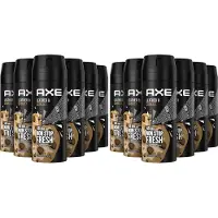 Axe Deodorant / Bodyspray - Collison Leather&Cookies - 12 x 150 ml