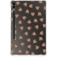 B2Ctelecom Hippe Hoes voor Samsung Galaxy Tab S9 Plus Poep Emojis