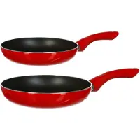 Secret De Gourmet Koekenpannen set 2x stuks Milano - Alle warmte bronnen - dia 24/26 cm - Anti-aanbaklaag - Koekenpannen
