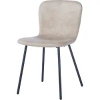 Interiax Eetkamerstoel Jade PU Beige