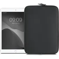Kwmobile universele tablet hoes - Stevige stijlvolle hoes voor tablets - Neopreen tablet sleeve - geschikt voor 9,7"-11" Tablet - donkergrijs