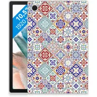 B2Ctelecom Samsung Galaxy Tab A8 2021/2022 Tablet Back Cover Tiles Color