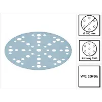 Festool STF D150/48 Slijpschijven granaat P360 150 mm 100 st. ( 1x 575171 ) voor RO 150, ES 150, ETS 150, ETS EC 150, LEX 150, WTS 150, HSK-D 150