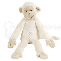 Happy horse Aap Mickey Knuffel 32cm - Wit - Baby knuffel