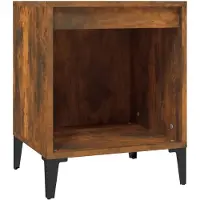 vidaXL Nachtkastje 40x35x50 cm gerookt eikenkleurig