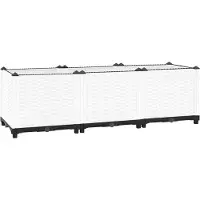 vidaXL Plantenbak verhoogd 120x40x38 cm polypropeen