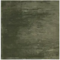 vidaXL Vloerkleed HUARTE laagpolig zacht wasbaar 160x160 cm bosgroen