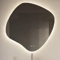 Gliss Design Badkamerspiegel clio 80x80 cm met led-verlichting en spiegelverwarming