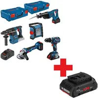 Bosch 5 Toolkit 18V 0615990M2X combiset