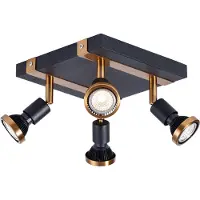 Fantasia 3427010 Robus 4l Sqr GU10 Led 5W Dim Incl. Zwart / Brons