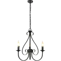 Fantasia Marquis luster antiek zwart - 3 x E14 - 40W - 520 x 504 mm