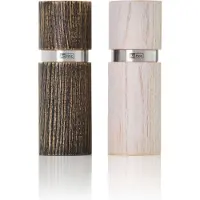 AdHoc Peper- / Zoutmolen Textura Antique Brown & White 13 cm