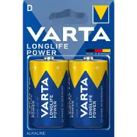 Varta 50x Varta Longlife Max Power Alkaline Batterijen D 2 Stuks