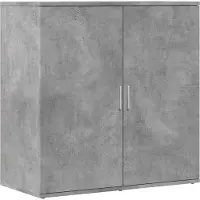 vidaXL Dressoir 79x38x80 cm bewerkt hout betongrijs