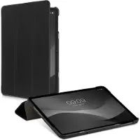 Kwmobile Hoesje geschikt voor Oppo Pad Air - Kunstlederen tablet cover met standaard - In zwart