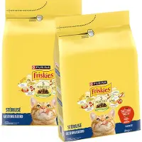 Friskies droogvoer voor katten - rund, kip & groenten - voor gesteriliseerde katten - 3000g x 2