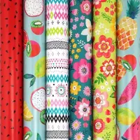 Benza FIESTA assortiment cadeaupapier inpakpapier - 200 x 70 cm - 6 rollen
