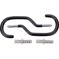 Icetoolz P684 Muurhanger met Schroeven en Ankers (x2) Zwart