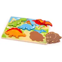 Bigjigs - Puzzel - Dinosaurussen - 5st.