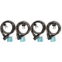 Merkloos Zware Anti-diefstal Fietsslot Set Zwart – 4 Stuks Metaal & Kunststof Kabelsloten, 80cm
