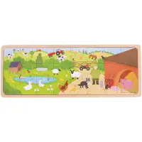 Bigjigs Toys BigJigs Houten Puzzel Boerderij - Educatief speelgoed voor kinderen